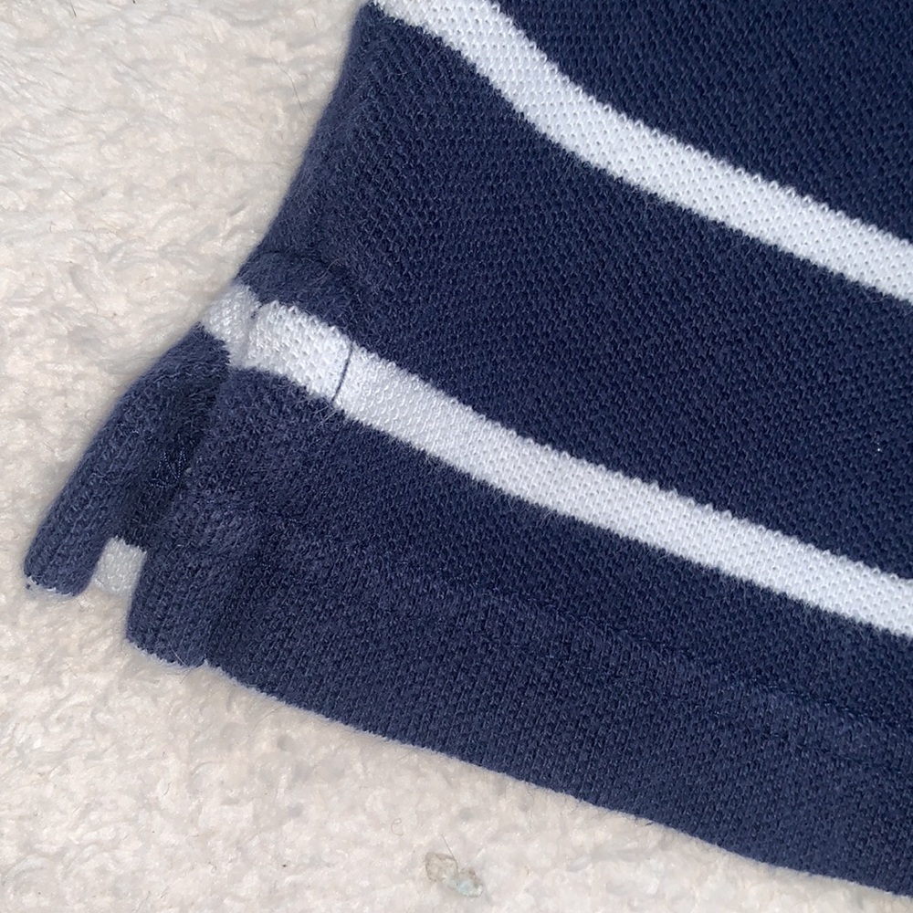 POLO Ralph Lauren Navy Blue & White Shirt 6 EUC - Picture 7 of 10